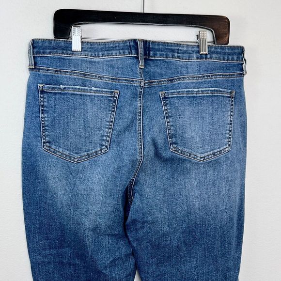 NYDJ Womens AMI Skinny Jeans Lift Tuck Size 14 Medium Wash Stretch Denim Jegging - Picture 6 of 7